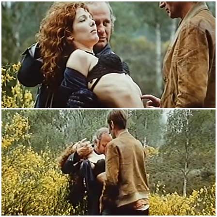 Willeke van Ammelrooy, rape scene from Le journal erotique d'un bucheron (1974)