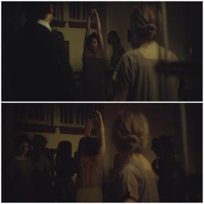 Amber Coney whipping scene, The Institute (2017)