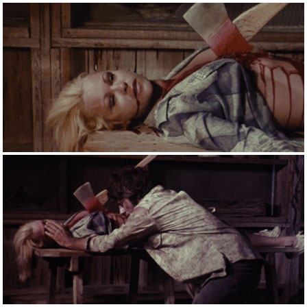 Death fetish scene #5 (hanging upside down, hanging by legs, cut throat, stabbed)