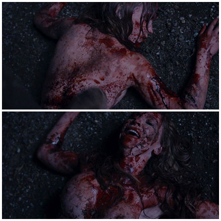 Death fetish scene #37 (head cut off, stabbed, naked dead woman)