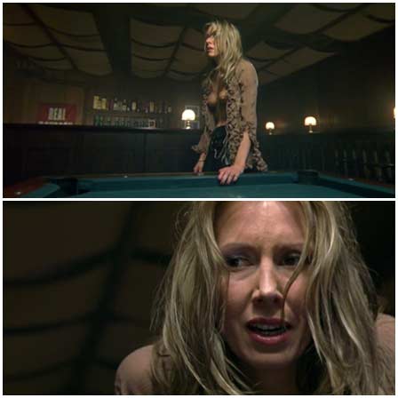 Rough sex standing around a pool table