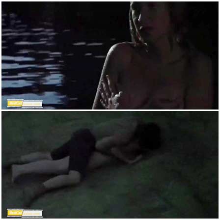 Attempted rape a naked girl by the lake