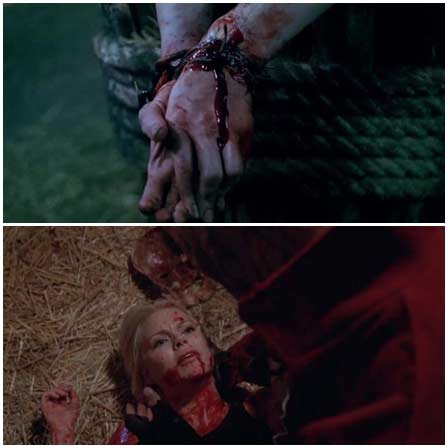 Death fetish scenes from mainstream movies #129 (cut throat, torture, bound)