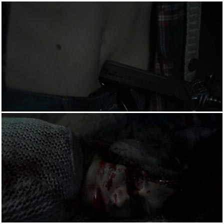 Death fetish scene #190 (stabbed, dead woman)