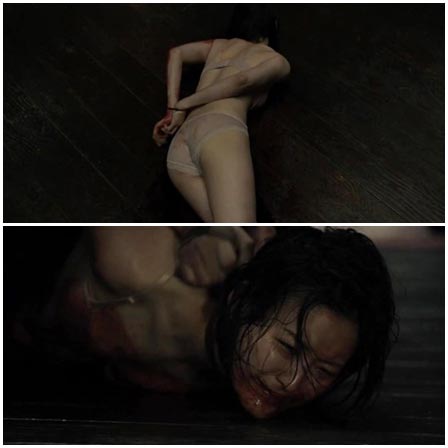 Death fetish scene #227 (strangled to death, strangulation, naked dead woman)
