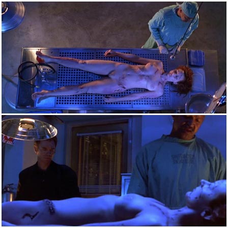 Death fetish scene #308 (naked dead woman, morgue dead body)