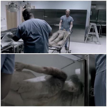 Death fetish scene #322 (naked dead woman, morgue dead body)