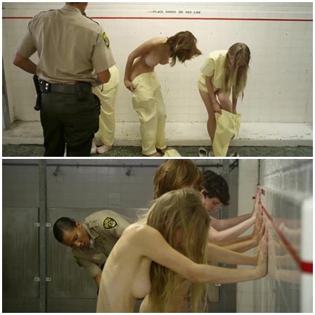 Gang strip search in prison bath