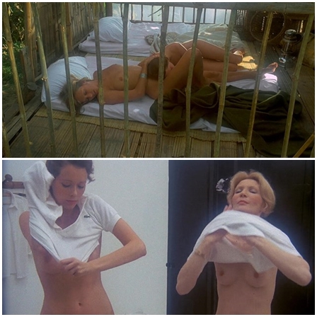 Naked Sylvia Kristel, Christine Boisson, Jeanne Colletin, Marika Green @ Emmanuelle (1974) Nude Scenes