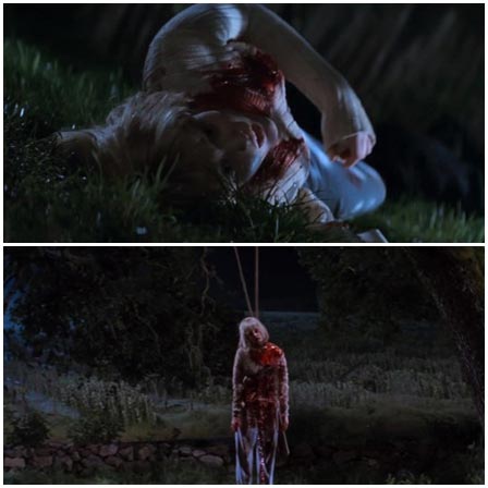 Death fetish scene #411 (stabbed, dead woman)