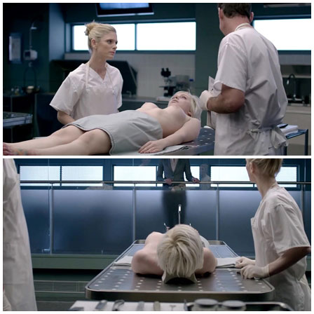 Death fetish scene #447 (naked dead woman, morgue dead body)
