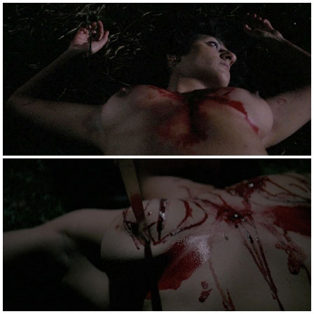 Death fetish scene #483 (stabbed, naked dead woman)