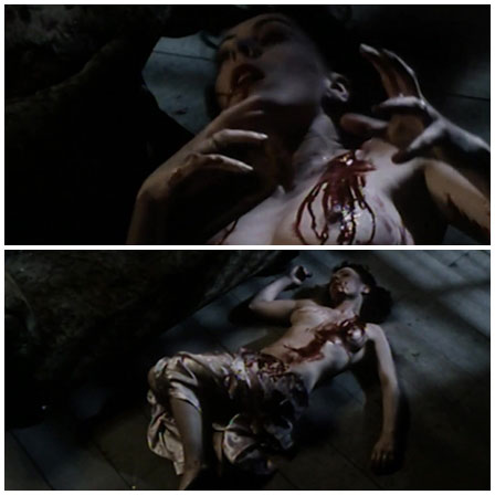 Death fetish scene #662 (stabbed, naked dead woman)