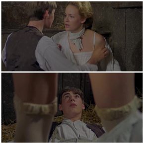 Sex with busty aunt in the stable