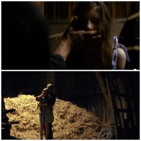 Teenager girl molestation in a barn