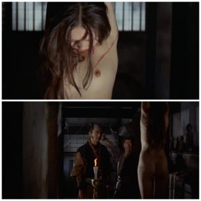 Rape hanging by the hands of an Asian woman