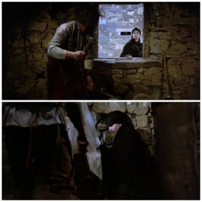 Blacksmith rapes his wife in the workshop