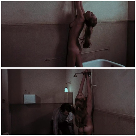 Death fetish scene #766 (hanging by hands, naked dead woman)