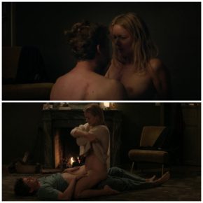 Actress involved in a dramatic romance with her co-star