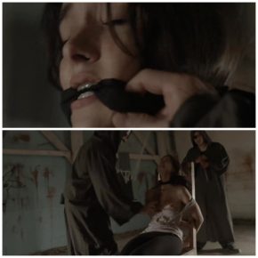 Monks abused the bound woman