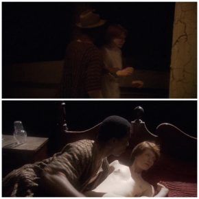 Ebony man forces white woman to have sex