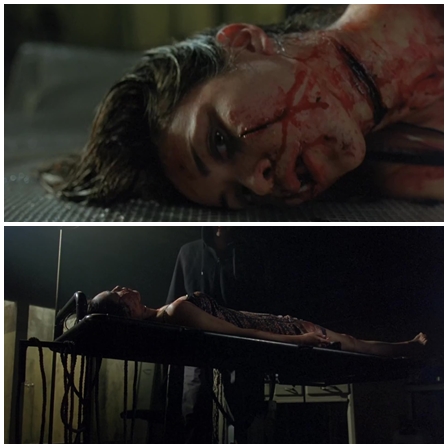 Death fetish scene #786 (cut throat, dead woman)