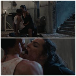 Female robber raped the bound owner of the house