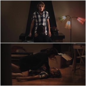 Neighbor guy received passionate blowjob and sex from Milf for flowers