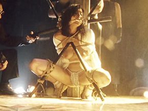 Aya Sugimoto bound pissing scene