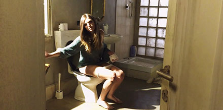 Rebecca Di Maio toilet pissing scene