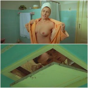 Nephews voyeur on aunt taking a bath