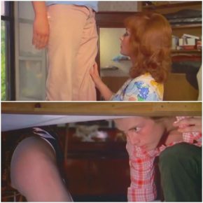 Nephew tries to get into both aunts' panties at once