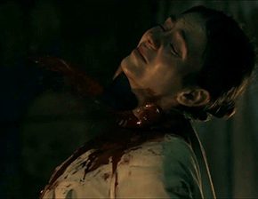 Death fetish scene #893 (cut throat, suicide)