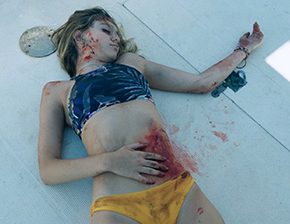 Death fetish scene #914 (stabbed, non-fatal)