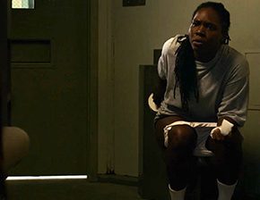 Uzo Aduba toilet pissing scene