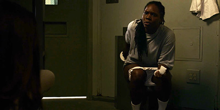 Uzo Aduba toilet pissing scene