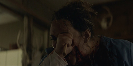 Death fetish scene #1059 (eyes gouged out, suicide, dead woman)
