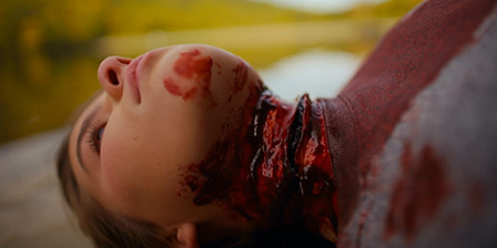 Death fetish scene #1063 (dead girl, dead woman, cut throat, throat slit)