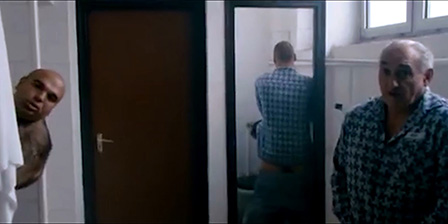 Prison rape in toilet