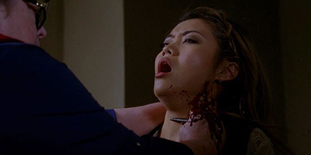 Death fetish scene #1107 (stabbed, dead woman)