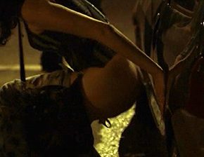 Woman caught pissing on a car