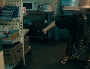 Pissed on the floor of the store owner