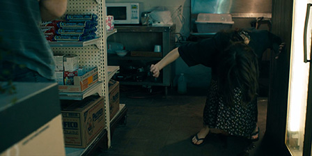 Pissed on the floor of the store owner