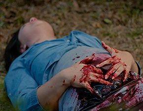 Death fetish scene #1150 (stabbed)