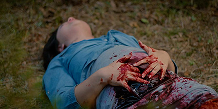 Death fetish scene #1150 (stabbed)