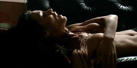 Death fetish scene #1163 (cut throat, throat slit, dead woman)