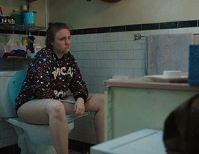 Lena Dunham toilet pissing scene