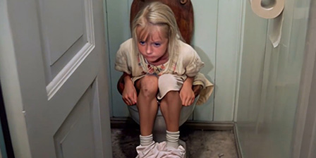 Little Girl toilet pissing scene