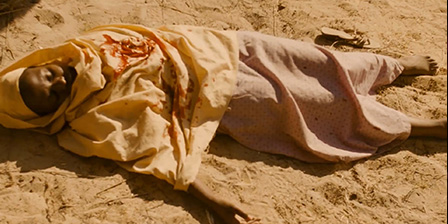 Death fetish scene #1206 (dead child, impale, shoot, dead woman)