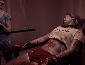 Death fetish scene #1207 (disembowel alive, bound)